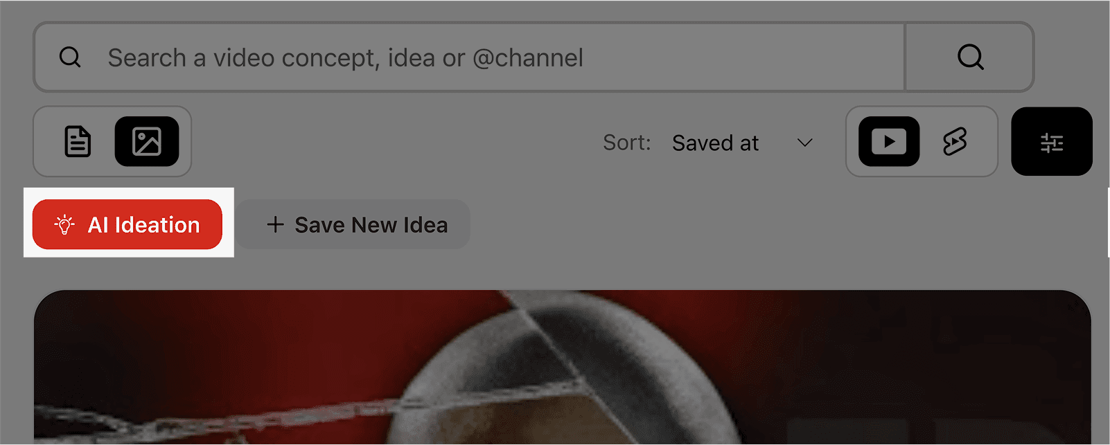 AI Ideation Button