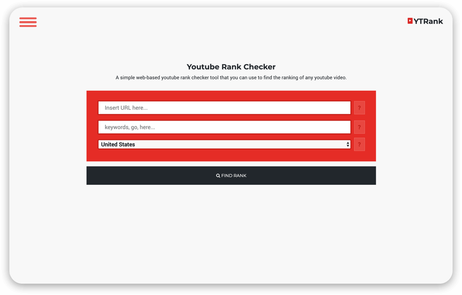 Youtube Rank Checker in 2017