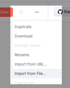 Importing the workflow